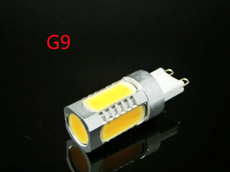 Алюминиевая СВЕТОДИОДНАЯ Лампа G9 G4 COB 7 Вт 12 В постоянного тока кристальная лампа