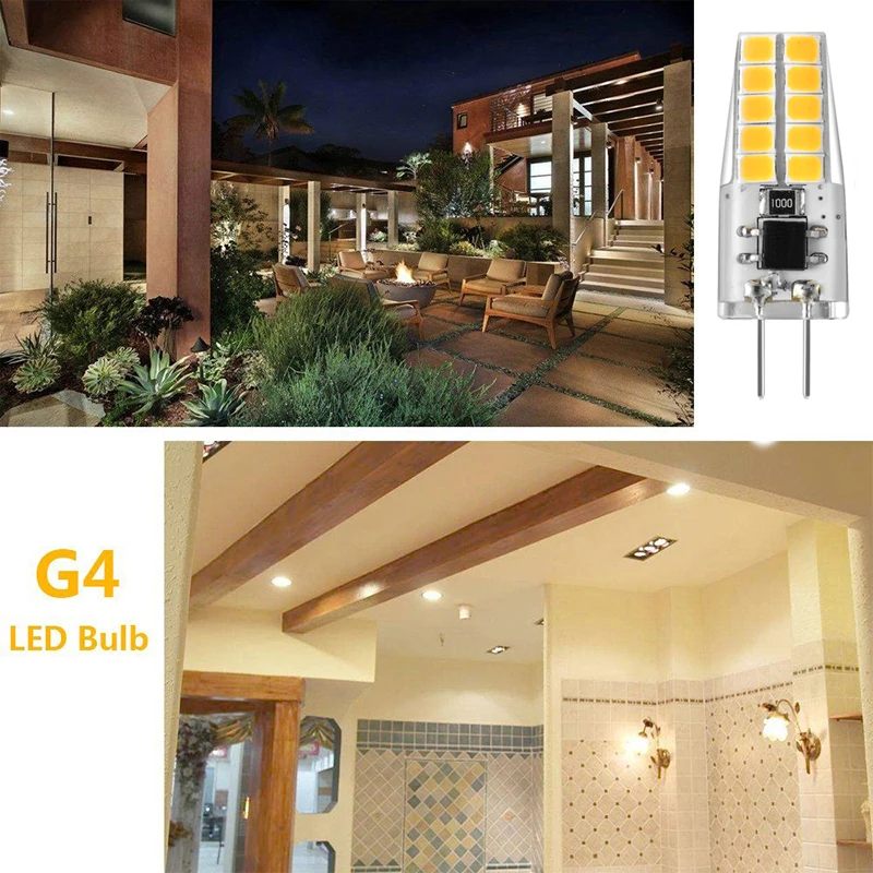 10 шт. G4 Светодиодный светильник 220V 3W Lampada Lampara светодиодный G4 лампы ampul 20 светодиодный 360 Угол луча 2835SMD 3000K 4000K Замена 30W галогенная лампа