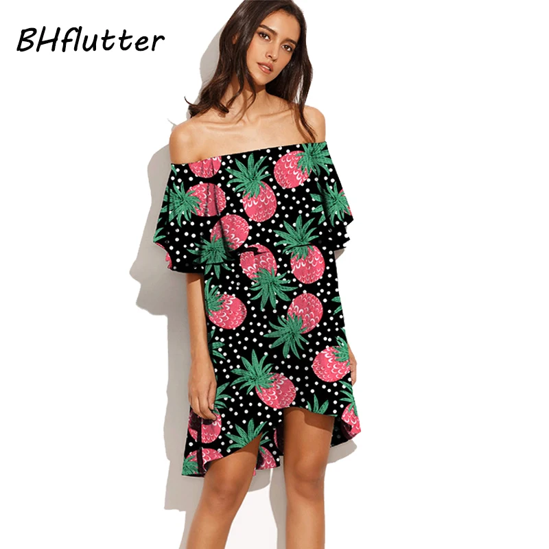 Платье BHflutter женское короткое с воротником-лодочкой пикантные вечерние платья