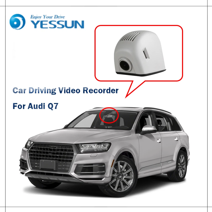 

Видеорегистратор YESSUN для Audi Q7, 2011, 2012, 2014, Wi-Fi, 1080P