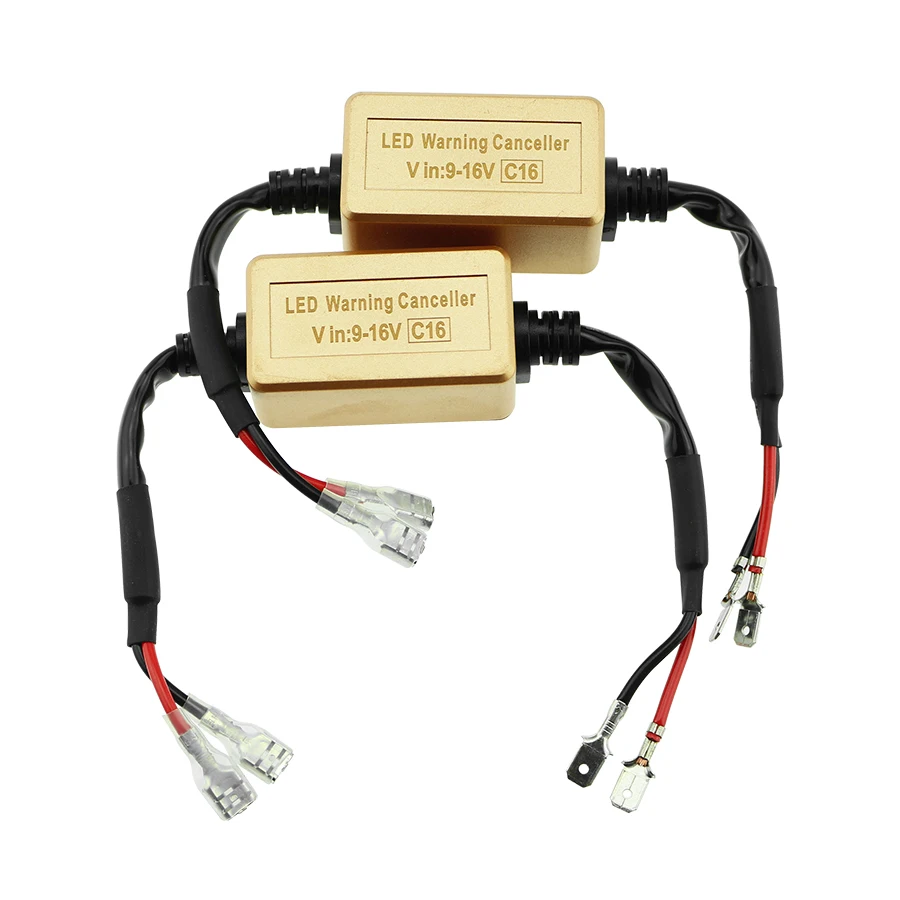 YCCPAUTO Автомобильный светодиодный фонарь H4 H7 Canbus декодер кабель подавитель 9005 9006 H1 H3 H8 H11 без ошибок без нагрузки проводка резистора 2 шт