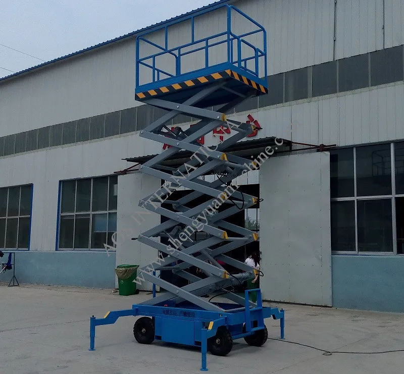 Мобильный гидравлический ножничный воздушный подъемник SJY0.3 10|lift|lift hydrauliclift scissor |
