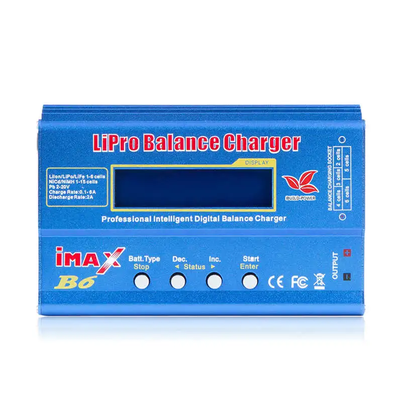 

Imax B6 12V Battery Charger 80W Lipro Balance Charger Nimh Li-Ion Ni-Cd Digital Rc Charger 12V 6A Power Adapter Charger(No Plu