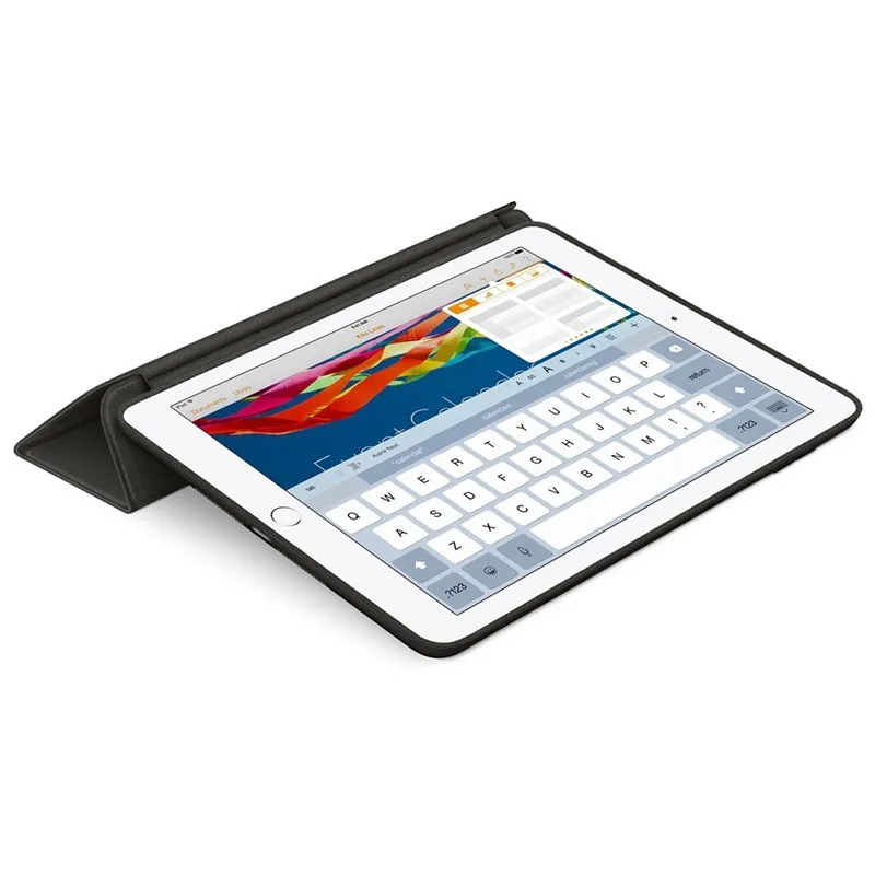 Оригинальный трехслойный умный чехол из искусственной кожи для iPad Air 2/iPad 6 ультра