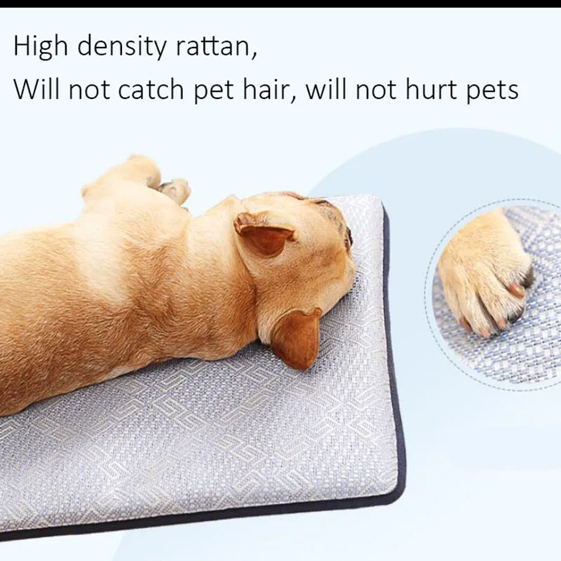 Коврик из ротанга для домашних животных 1 шт. подстилка кошек и собак питбуля