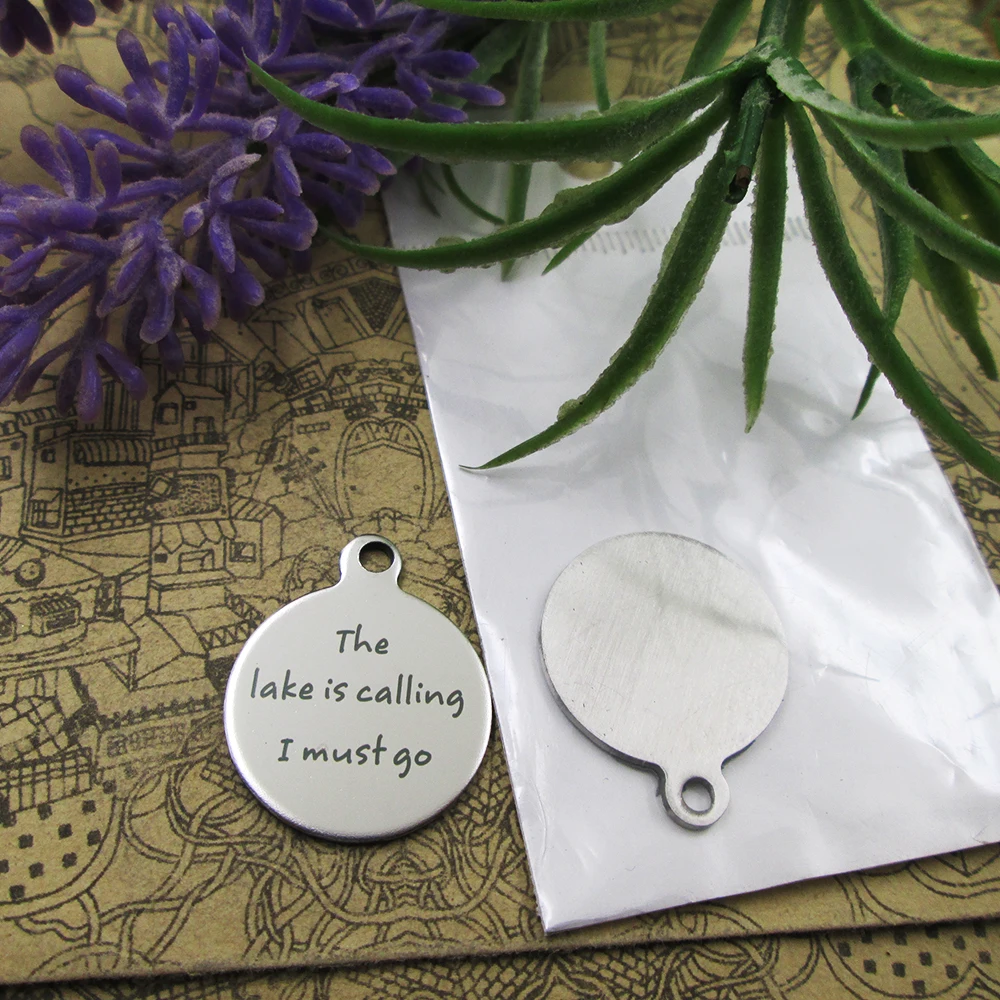 Подвески из нержавеющей стали 5 стилей Озеро называет I must go! подвески для
