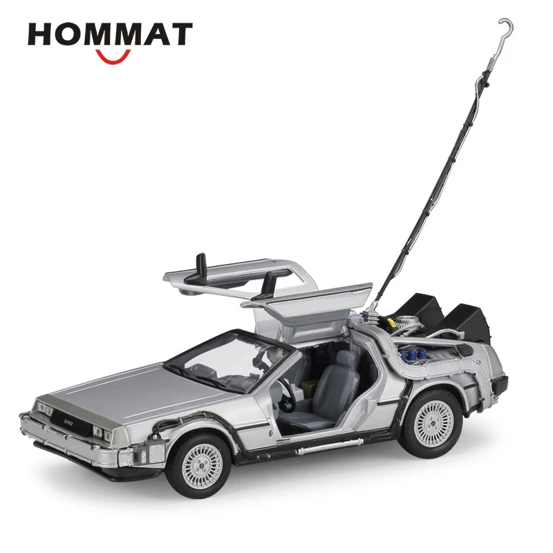 Back to the Future 1 HOMMAT моделирование Welly 1:24 весы DeLorean DMC-12 Назад в будущее 1 сплав модель автомобиля игрушка литая под давлением модель автомобиля коллекционный подарок - Цвет: Back to the Future 1