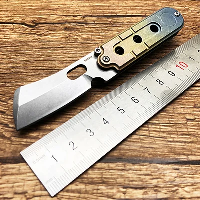 type 1 Bean S35VN лезвие титановая ручка складные ножи Мини Мясник выживания SR карманная цепочка для ключей кемпинг охотничий нож ИНСТРУМЕНТЫ EDC - Цвет: type 1