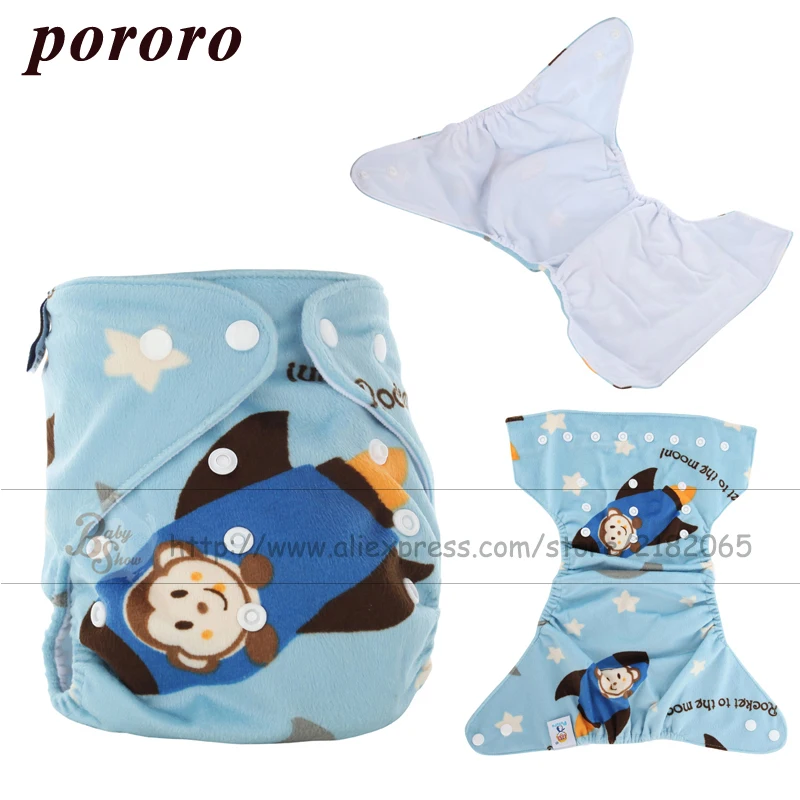 [Pororo] 2019 многоразовые мягкие тканевые вкладыши в подгузники с принтом Minky 13 5*35 см