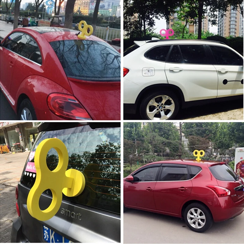 Милые стильные весенние автомобильные наклейки EVA для милых автомобильных крыш