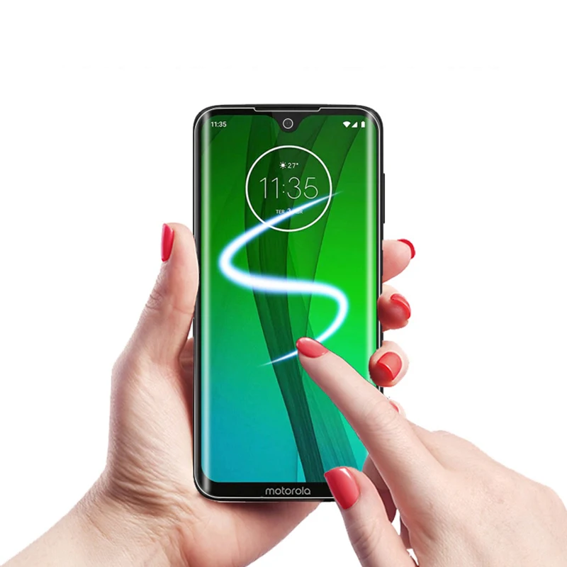 EXUNTON 3 шт. для Motorola Moto G7 Plus G6 G5 Z2 Play полное покрытие ультра тонкая прозрачная мягкая