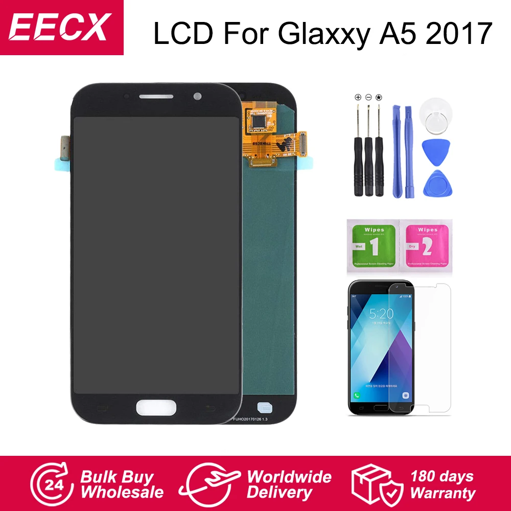 

AMOLED A520F ЖК-дисплей для Samsung Galaxy A5 2017 A520 LCD A520F ЖК-дисплей сенсорный экран дигитайзер для Samsung Galaxy A5 2017 дисплей