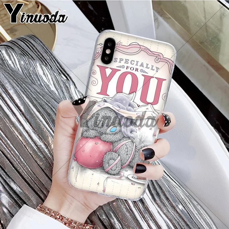 Yinuoda Tatty Teddy Me To You Bear фото на заказ мягкий чехол для телефона iPhone 5 5Sx 6 7 7plus 8 8Plus X XS MAX