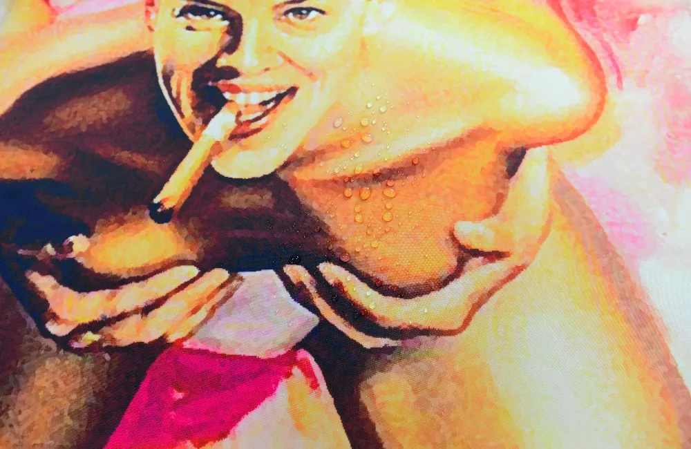 3D сексуальная девушка дым сигарета ванная душ шторы Водонепроницаемый полиэстер