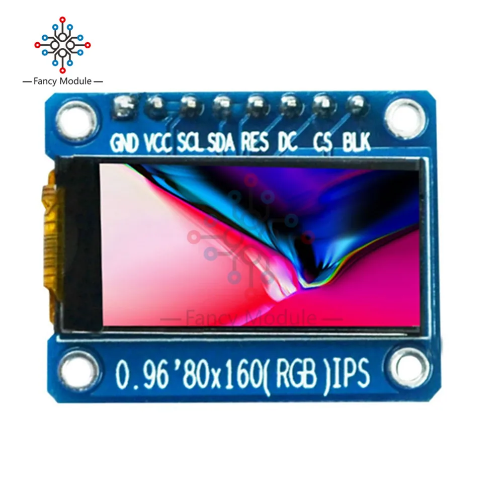 Полноцветный ЖК дисплей IPS 0 96 дюйма 80X160 SPI HD 65K модуль ST7735 Привод IC 80*160 3 В интерфейс