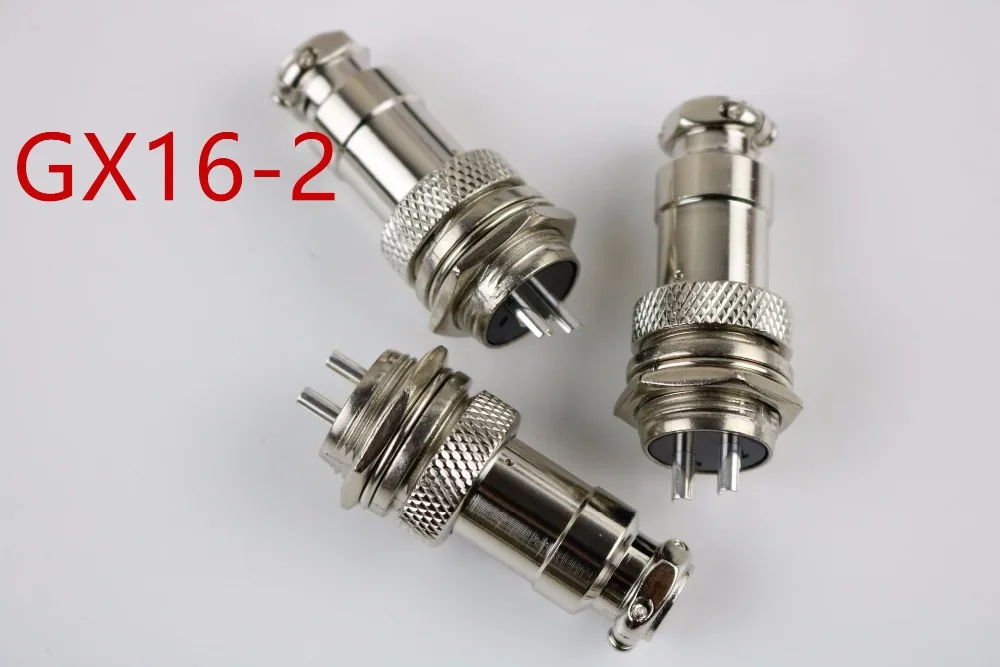 

4PCS GX16-2 Male&Female Wire Panel Connector plug Circular Aviation Connector Socket Plug