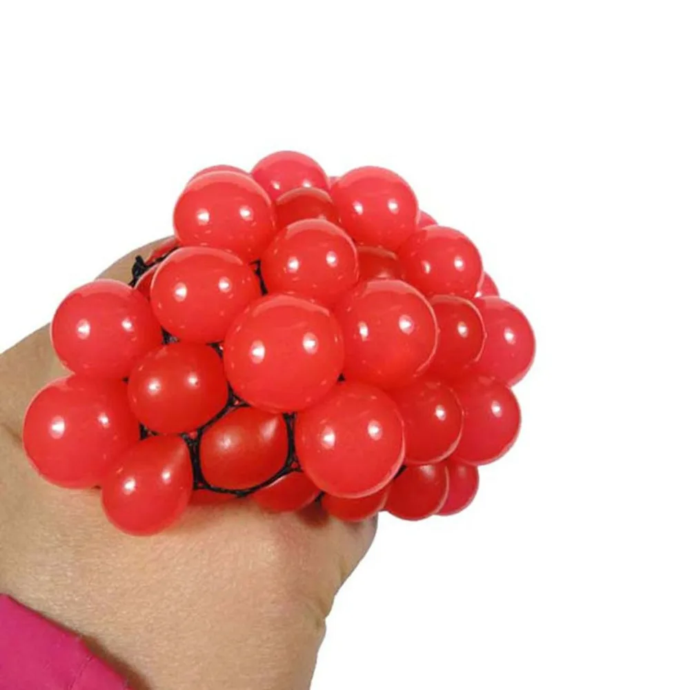 Hand Grips Funny Design Children Adult Anti Stress Relieve Grape Ball Natural Rubber Decompression Squeeze Toys for Joke | Спорт и