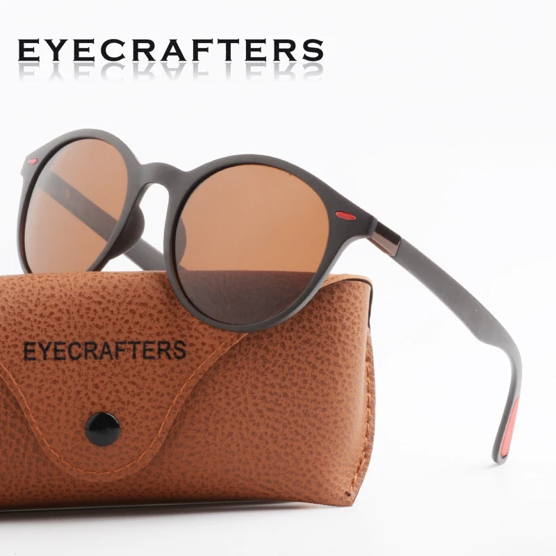 Круглые зеркальные солнцезащитные очки Eyecrafters в стиле ретро Модные Винтажные