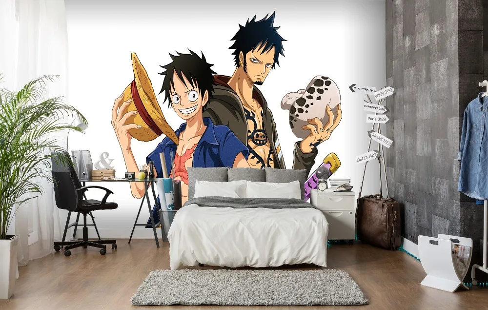 [Самоклеющиеся] 3D One Piece Classic 56 японская аниме настенная бумага печать настенные