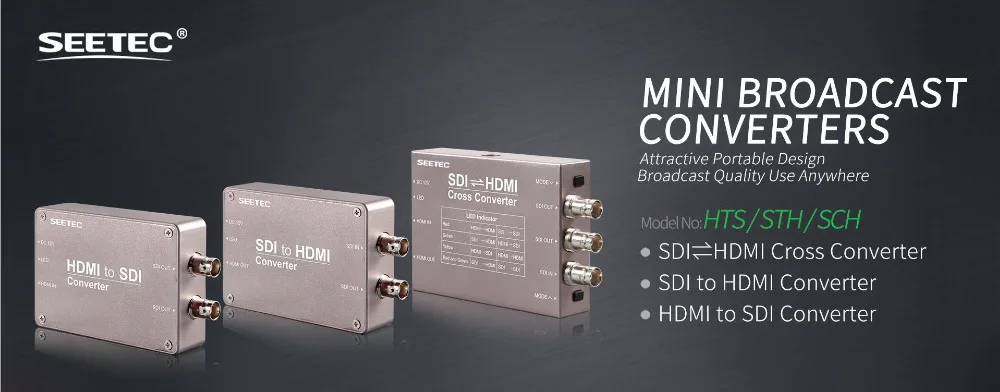 SEETEC Mini HDMI в SDI/SDI в HDMI конвертер SCH Full HD вещания конвертер 1080P SDI HDMI крест конвертер SCH
