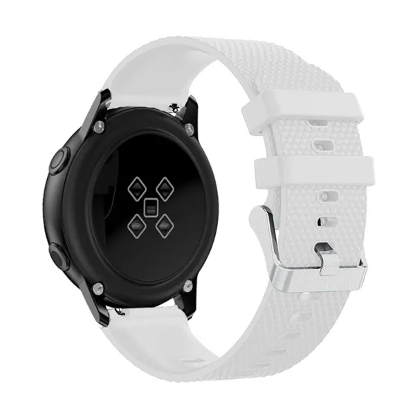 20 мм спортивный силиконовый ремешок для часов для Garmin Forerunner 245 245M 645 Vivoactive 3 умный браслет часы полоса красочный браслет - Цвет: Белый