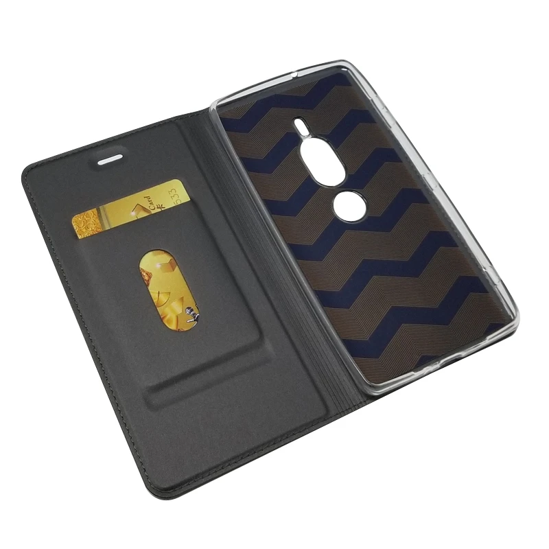 Чехол Etui для Soni Experia XZ2 Premium Роскошный кожаный флип кошелек чехол телефона Sony Xperia