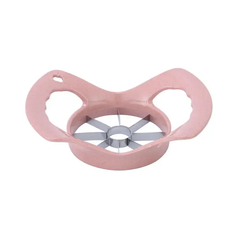 Pink Инновационная Пшеничная солома фрукты нержавеющая сталь нож очиститель от кожуры корер сервер для яблока мускатная Дыня сосны яблока Honeydew - Цвет: Pink