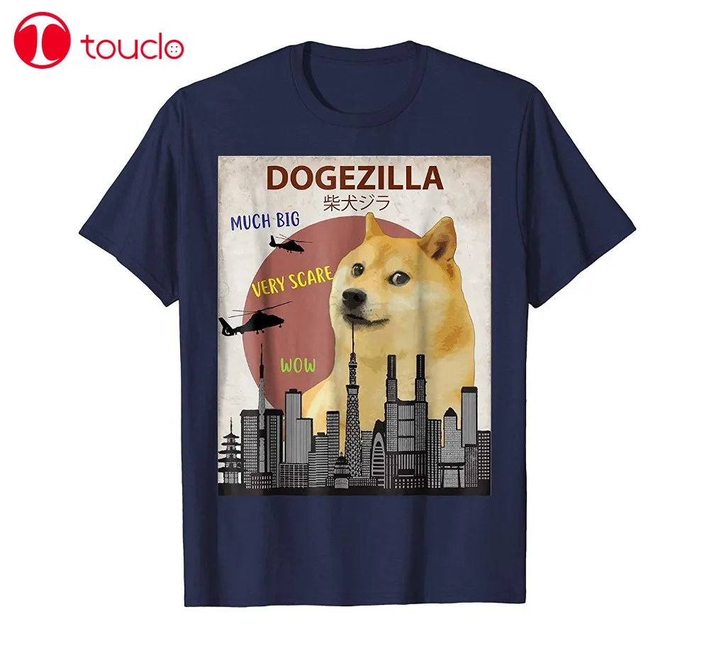 Странные вещи дизайн футболка 2019 Новый Dogezilla ФУТБОЛКА | Смешной дож мем Косплей