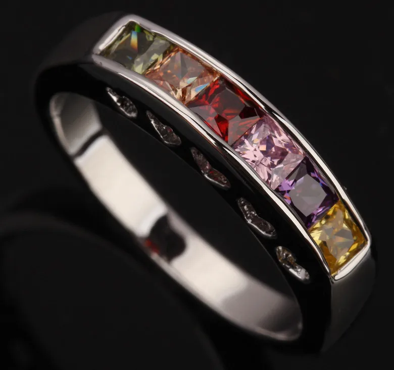 Изящные квадратные многоцветные серебряные покрытые серебром цвета серебра