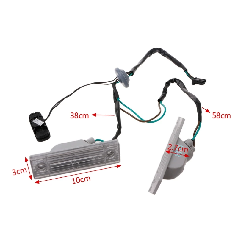 1 пара светильник для задней крышки номерного знака с кнопкой переключения на