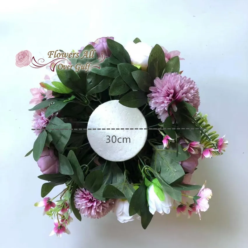 3D Artificial Silk Flower Ruuner Rose new Hydrangea Leaf Table Runner Wedding Party Decoration | Дом и сад