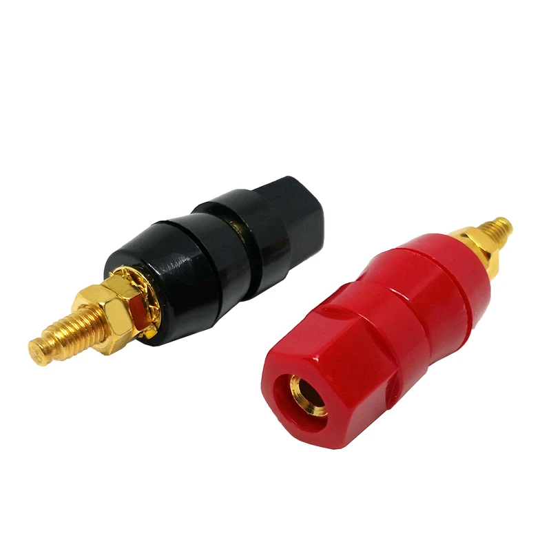 20PCS(black+red) Terminals Red Black Connector Amplifier Terminal Binding Post Banana Speaker Plug Jack Adapter Socket | Обустройство