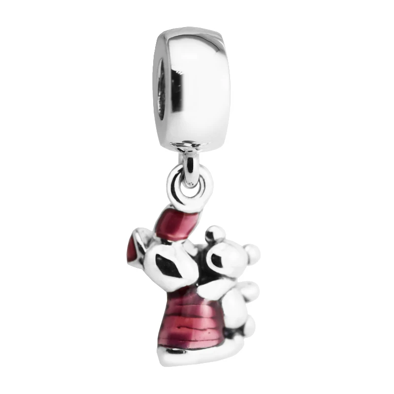 fairy tale Cerise Enamel Piglet Beads 925 Sterling Silver Jewelry Fit Charms Bracelets DIY | Украшения и аксессуары