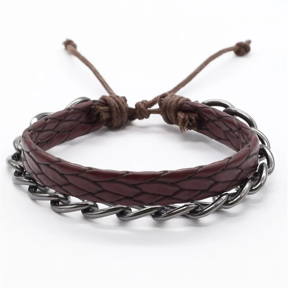 Новое поступление лидер продаж Модные Винтажные браслеты из звеньев цепи в стиле