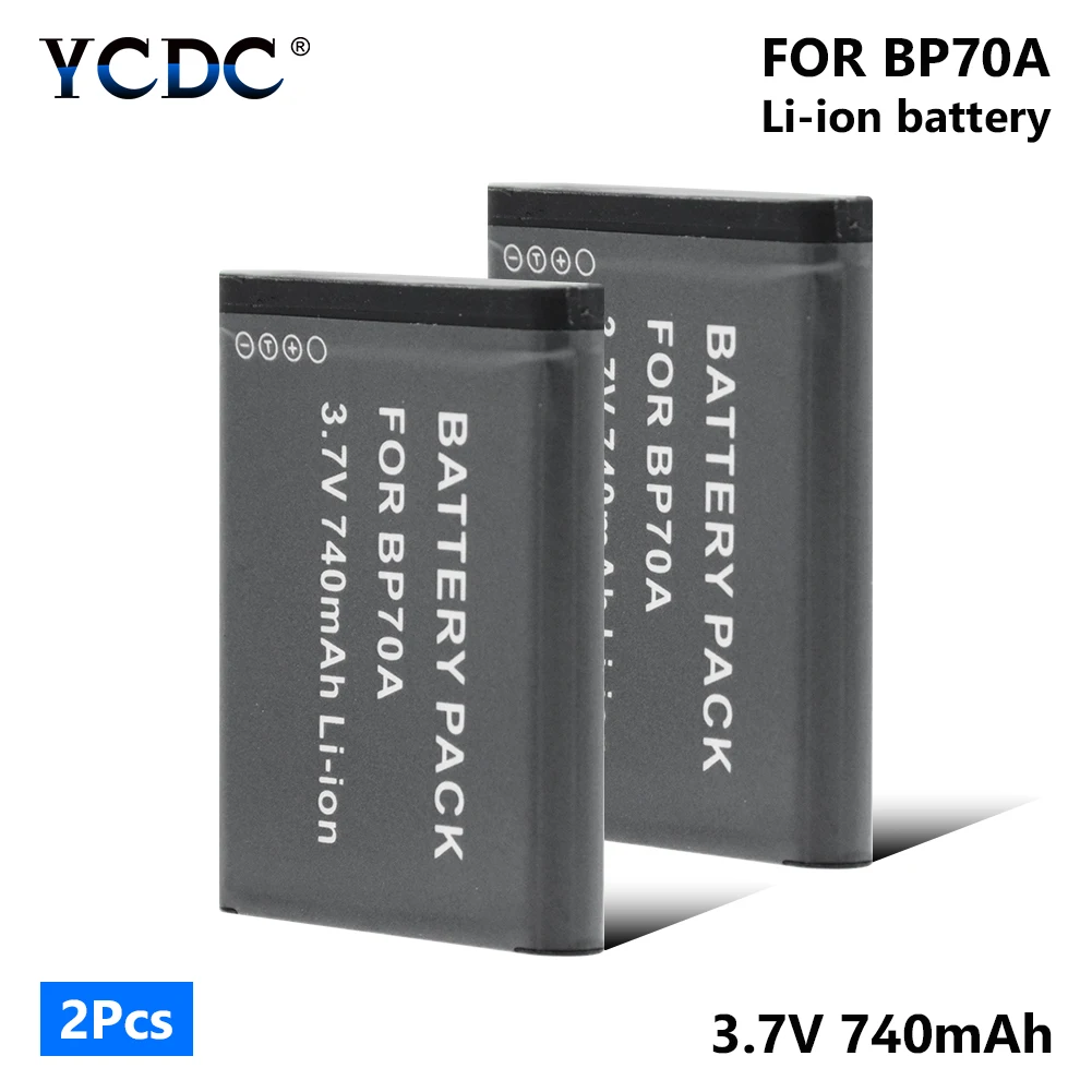 1/2 штук BP70A 740 мА/ч, литий-ионный Батарея для samsung ES30 ES65 ES67 ES70 ES71 ES73 ES74 ES75 ES80 ES90 ES95 ES96 ES99 SL50