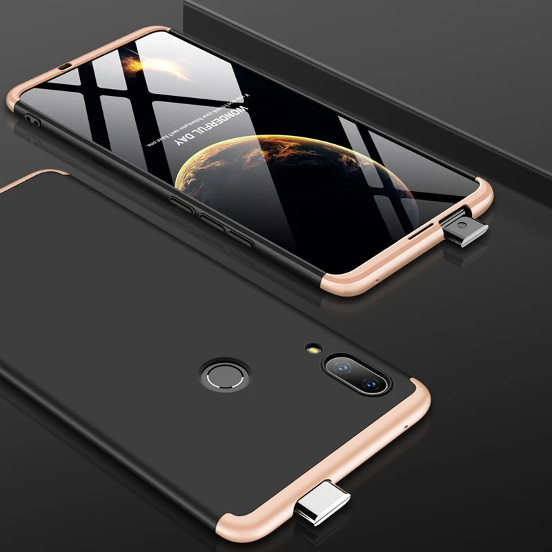 GKK Роскошный чехол для huawei P smart Z чехол 3 в 1 матовый Жесткий ПК цветной чехол в деловом стиле для Y9 Prime чехол Funda