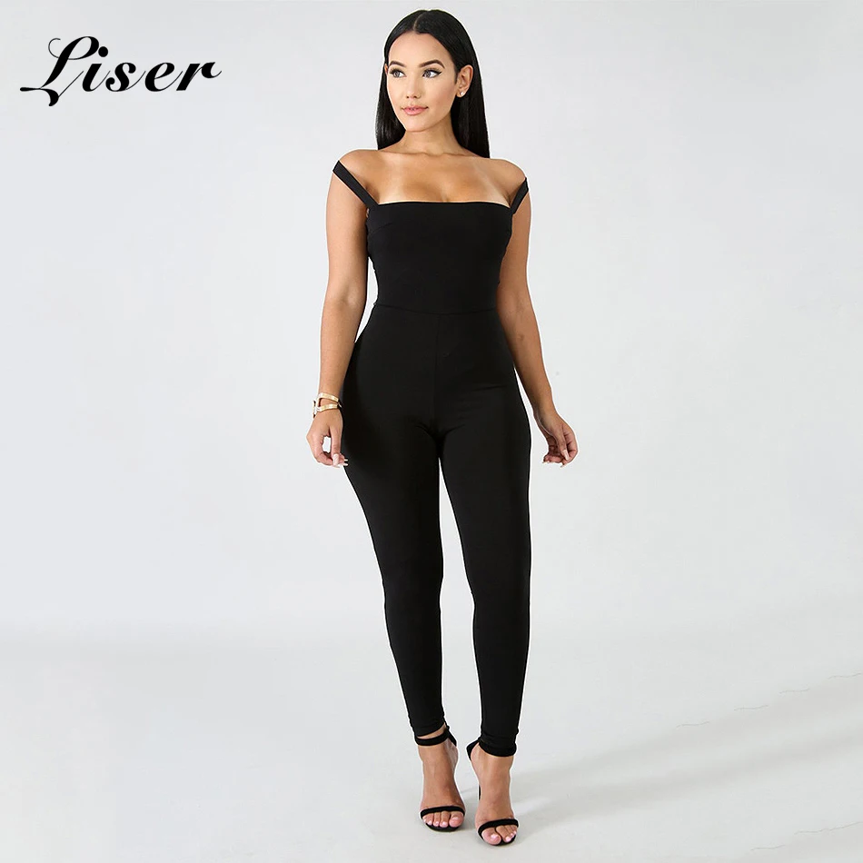Liser 2018 новые летние женские комбинезоны без бретелек на шнуровке бандажные