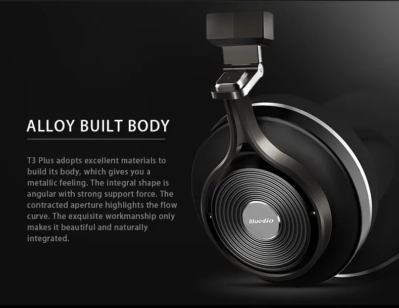 Bluedio T3Plus наушники Беспроводная bluetooth-гарнитура Смарт Bluetooth 4,1 наушники/наушники с sd-картой слот для приложения