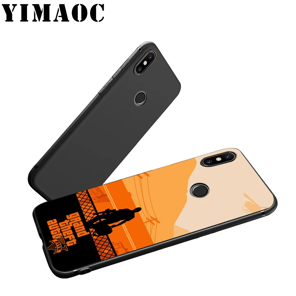 YIMAOC GTA 5 Grand Theft Auto Soft Silicone Case for Xiaomi Redmi Note 9 Mi 8 Se 7 6 6A A1 A2 4X 4A 5A MAX 3 MiA1 |