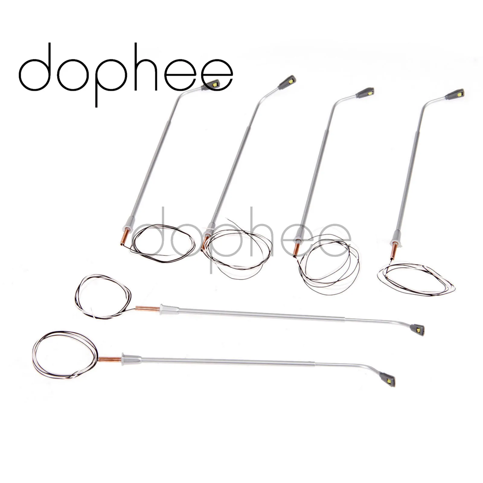 Dophee 20 шт. модель уличного светодиодного фонаря лампа с одной головкой 3 в шкала HO