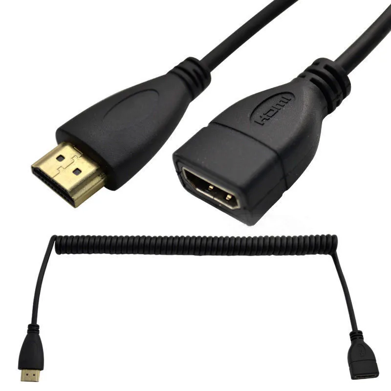 8 футов 2 5 м HDMI A Штекерный к женскому спиральный кабель удлинитель 1080p HDTV|male to male