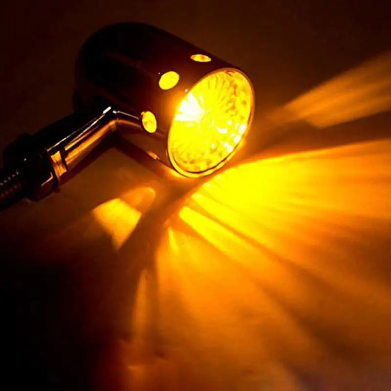 Мотоциклетные черные хромированные Литые алюминиевые просверленные индикаторы