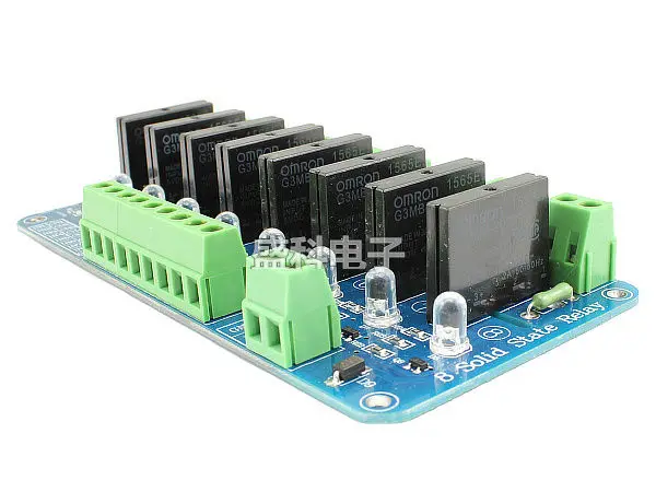 8 канальное твердотельное реле 5 в с резистивным OMRON SSR 8CH для AVR ARM Raspberry Pi uno r3|relay