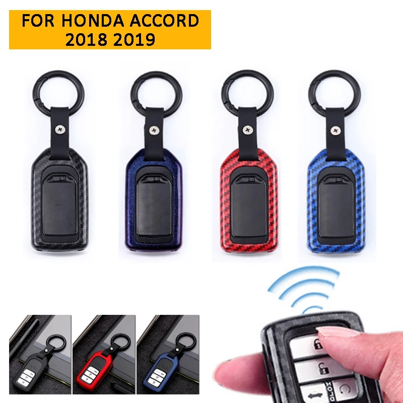 Pcmos Смарт брелок цинковый сплав красный чехол для ключей держатель Honda Accord 2018 2019 CRV