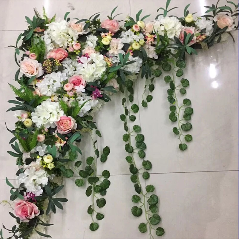 1.2M Wedding decoration new artificial flower row Flower arrangement wedding hotel decoration photo studio photography 1set