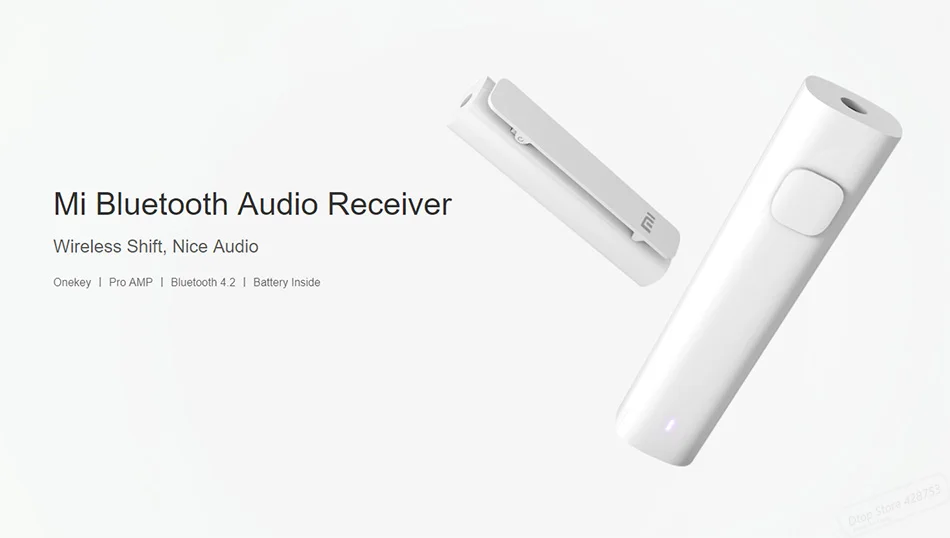 Xiaomi Bluetooth 4,2 аудио приемник портативный Проводной к беспроводной Медиа адаптер для 3,5 мм наушники гарнитура динамик автомобиля AUX