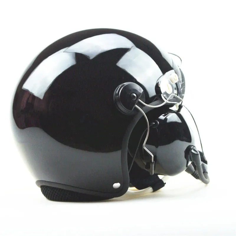 Noise cancel Paramotor helmet with full headset Black white blue powered paraglider free shipping | Спорт и развлечения