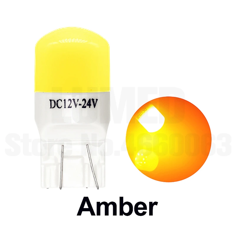 

10x Car LED Light 7443 T20 580 Bulbs 6 SMD 3030 Chips High Power Lamps For Brake Lights W21/5W Auto Automobiles Lamp