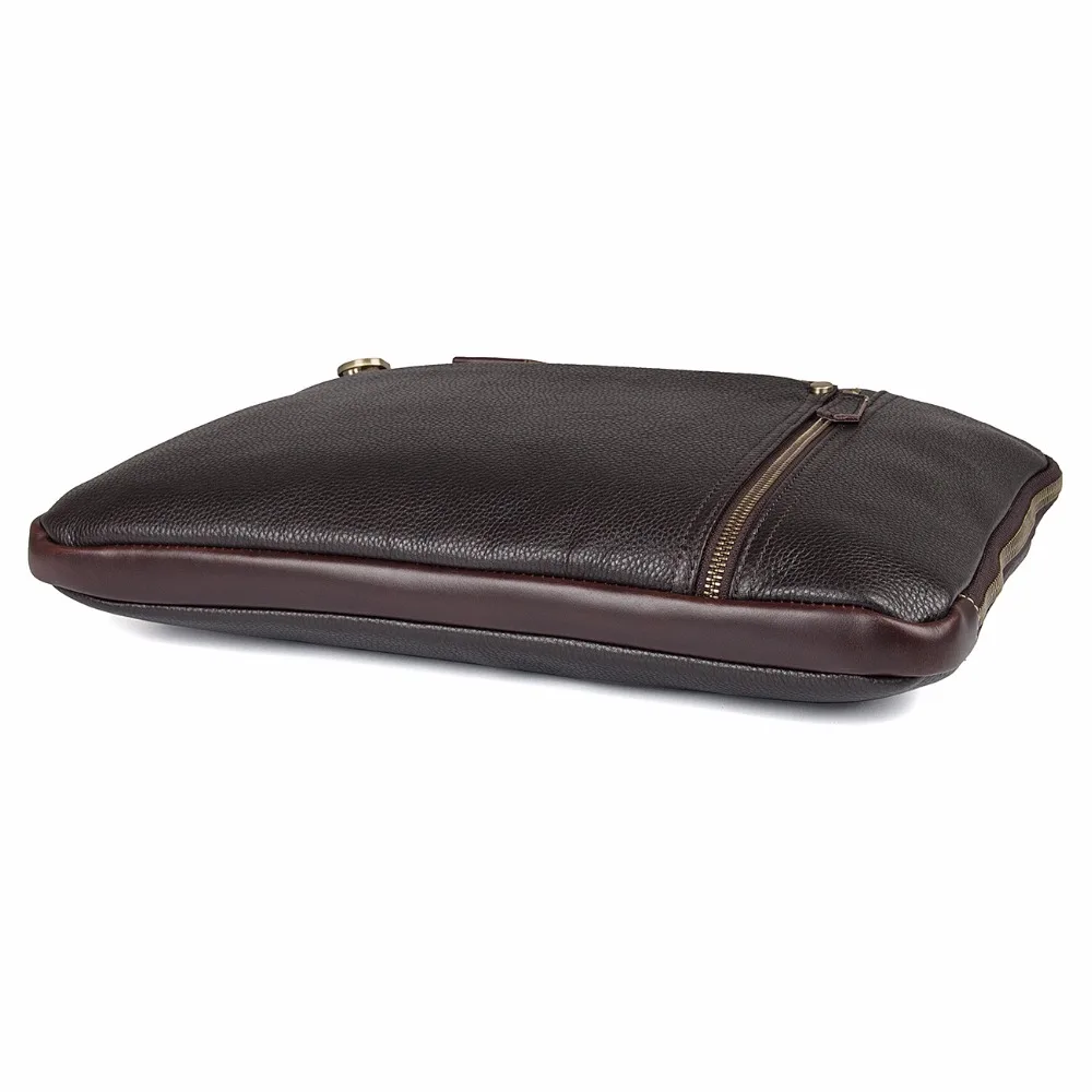 Augus Casual Cow Leather Mens Messenger Bag First Layer Sling Shoulder Vintage Laptop 6018 | Багаж и сумки
