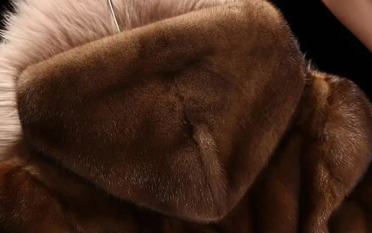 Faux Mink Fur Coat Women Winter New Fake Coats For Long Artificial Imitation Jackets Plus Size 6Xl K966 | Женская одежда